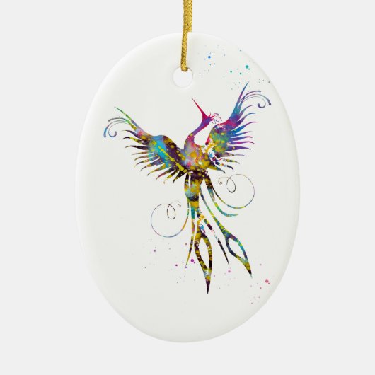 Phoenix-vogel Keramisch Ornament (Voorkant)