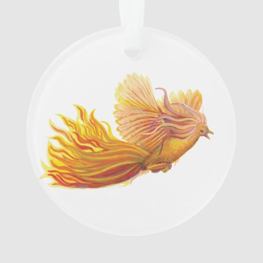 Phoenix Vogel Opstijging Ornament (achterkant)