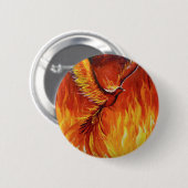 Phoenix-vogel Ronde Button 5,7 Cm (Voorkant /achterkant)