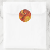Phoenix-vogel Ronde Sticker (Tas)