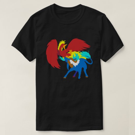 Phoenix vs. Qilin T-shirt (Design voorkant)