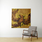 Phoenix Wandkleed (In situ)