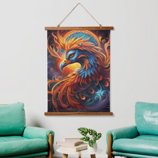 Phoenix wandtapijt hangend wandkleed (Woonkamer)