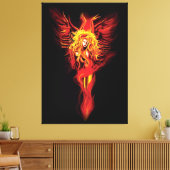 Phoenix Woman Canvas Afdruk (Insitu (Woonkamer))