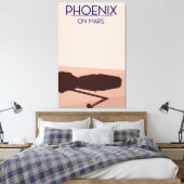 Phoenixlander op Mars. Canvas Afdruk (Insitu (Slaapkamer))