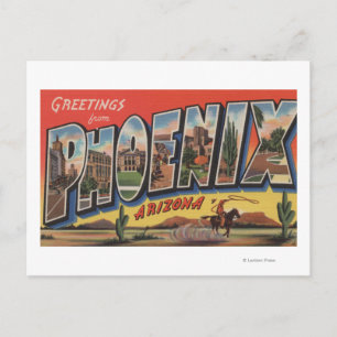 Phoeniz, Arizona - Grote letterscènes Briefkaart