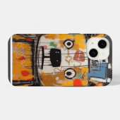 Phone 14 art abstract iPhone hoesje (Achterkant horizontaal)