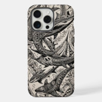 Phone Bone Scrimshaw Sharks