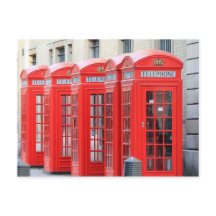 Phone Booths in Londen, Engeland