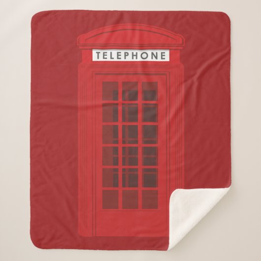 Phone Box Sherpa Deken (Voorkant)