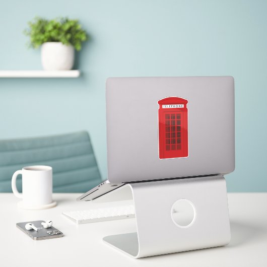 Phone Box Sticker (Laptop op bureau)