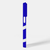 Phone Case – White Lines on Blue (Achterkant / Rechts)