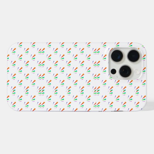 Phone case with a colorful geometric pattern (Verso Horizontal)