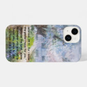 phone case with Bible verse iPhone Hoesje (Achterkant horizontaal)