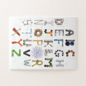 Phonetic Alphabet Every Day Object Alphabet Puzzle (Horizontal)