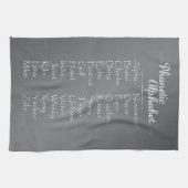 Phonetic Alphabet Teacher Cadet Training Spelling Theedoek (Horizontaal)