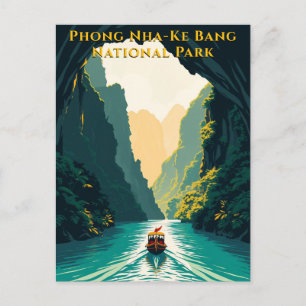 Phong Nha Vietnam River Travel Briefkaart