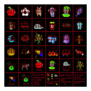 PHONICS-poster of spelkaarten! Perfect Poster