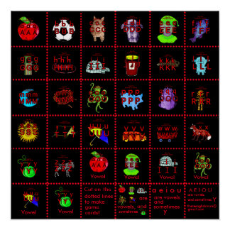 PHONICS-poster of spelkaarten! Perfect Poster