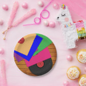 Phonograafrecords Papieren Bordje (Feest)