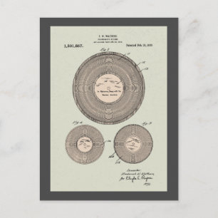  Phonograph Record Patent Briefkaart