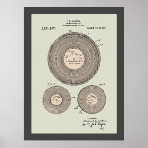  Phonograph Record Patent Poster