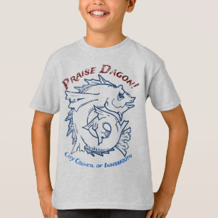 Phoogse Dagon Innsmouth Lovecraft Fish Horror T-shirt