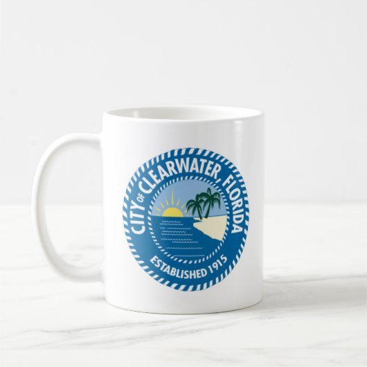 Phoque de Clearwater, Floride Mug de café (Gauche)