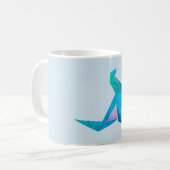Phoque origami Art Mug (Devant gauche)