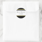 Phoques à Accent Jaune Élégamment Dotés / Stickers (Sac)