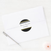 Phoques à Accent Jaune Élégamment Dotés / Stickers (Enveloppe)
