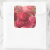 Phoques et autocollants d'enveloppes florales rose (Sac)