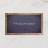 Phoropter | Oogarts | Leren Achtergrond Visitekaartje (Achterkant)