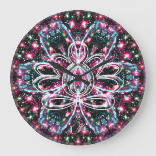 Phosphorescence Zen Lotus Horloge