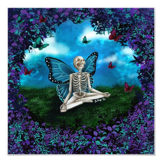 Photo 12x12 Squelette - Impression de fées (Devant)