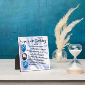 Photo 16e anniversaire Son Poem Plaque (Insitu)