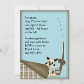 Photo 1er Anniversaire Invitation de pêcheurs (Dos)