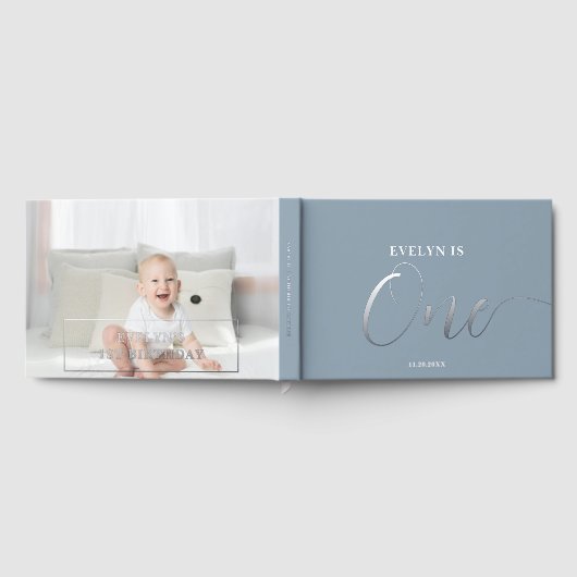 Photo 1er anniversaire Script bleu (Complet)