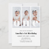 Photo 1st Birthday Invitation (Devant)