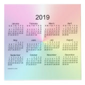 Photo 2019-2022 petit cube en calendrier de miroitement (Devant)