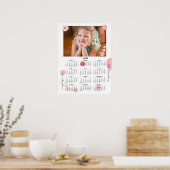 Photo 2026 Yearly Calendar Pretty Floral Poster (Cuisine)