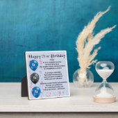 Photo 21e anniversaire Son Poem Plaque (Insitu)