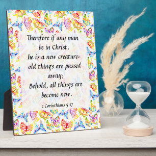 Photo 2 Corinthiens 5:17 Plaque