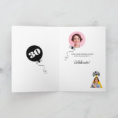 Photo 30e Anniversaire Carte de nom personnalisé (Intérieur)