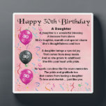 Photo 30th  Birthday Daughter Poem Plaque<br><div class="desc">A great gift for a daughter on her 30th birthday</div>