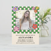 Photo 39e anniversaire invitation Retro Super Flor (Debout devant)