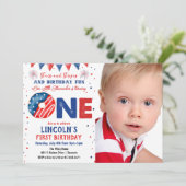 PHOTO - 4 juillet 1er anniversaire Invitation (Debout devant)