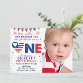 PHOTO - 4 juillet 1er anniversaire Invitation (Debout devant)