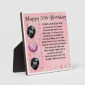 Photo 50e anniversaire Mum Poem Plaque (Recto)