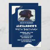 Photo 54e anniversaire invitations Hommes Simple m (Devant / Derrière)